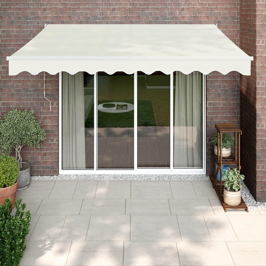 Store Banne Motorisé, Store Banne électrique Auvent rétractable Automatique crème 3x2,5 m