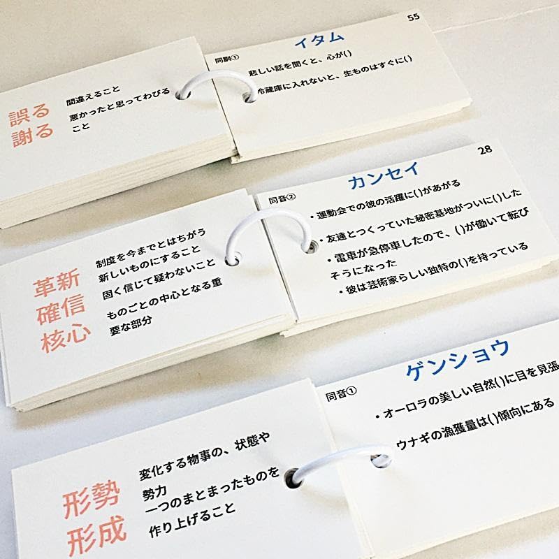 Amazon | 091中学受験国語 同音異義語、同訓異字の暗記カード