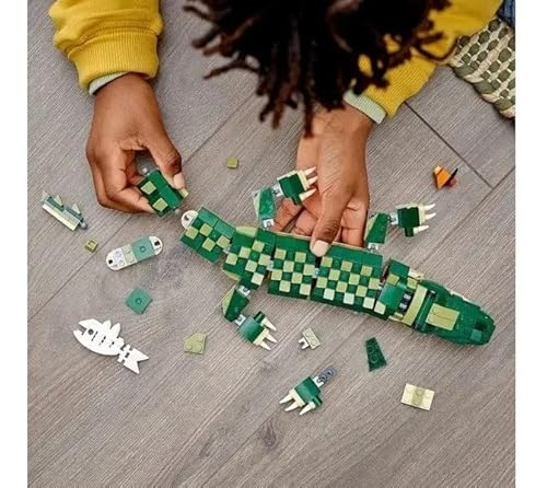 Creator 3in1 coccodrillo 31121 Building Toy Featuring Wild Animal Toys (454 pezzi) - Lego - Immagine 4