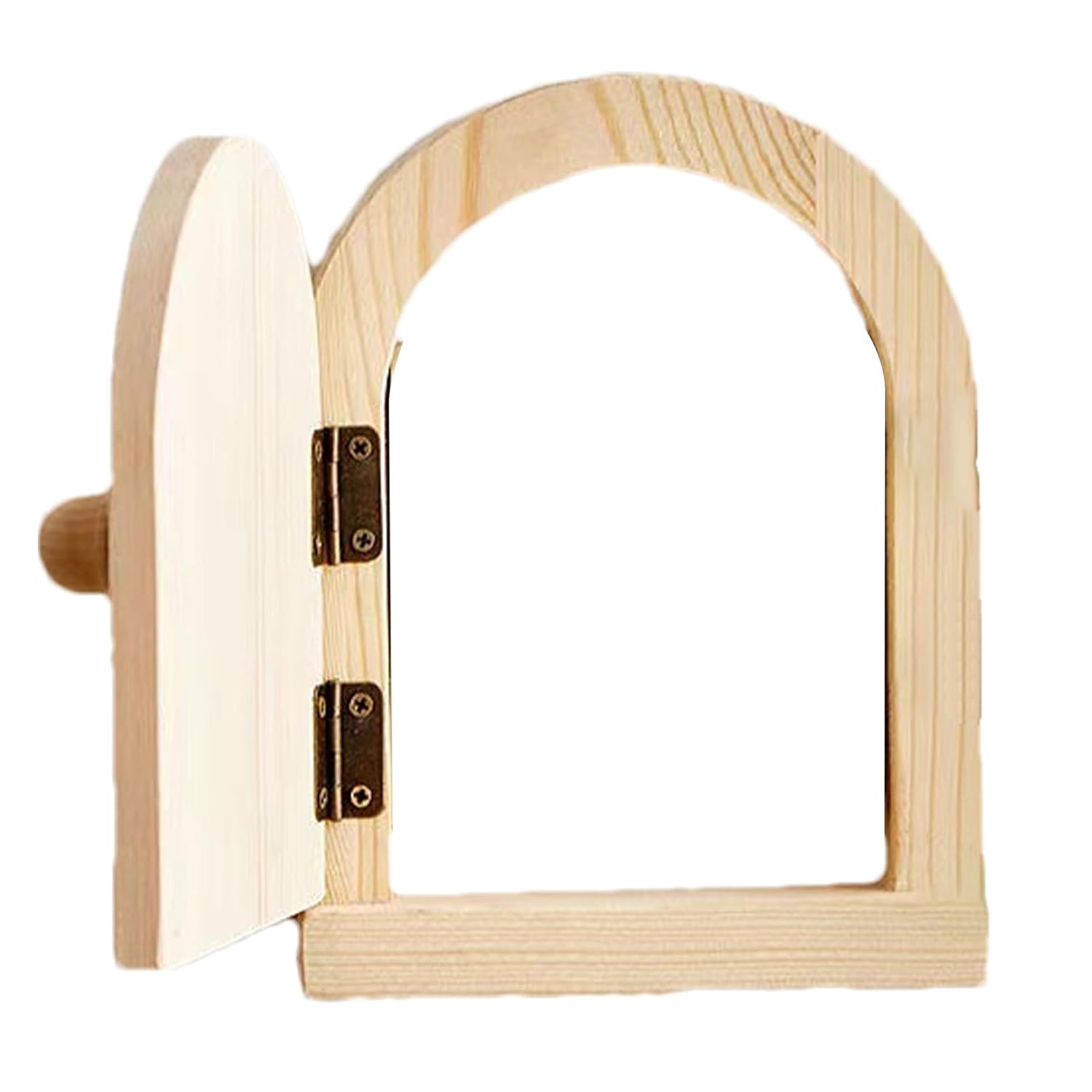 Fairy Door Outlet Cover - Electrical Wall Plate, No Drilling Solid Wood Cover, Self-Adhesive Protective Anti-Electric Shock Outlet | Button Decoration for Kitchen Living Room Home Safety