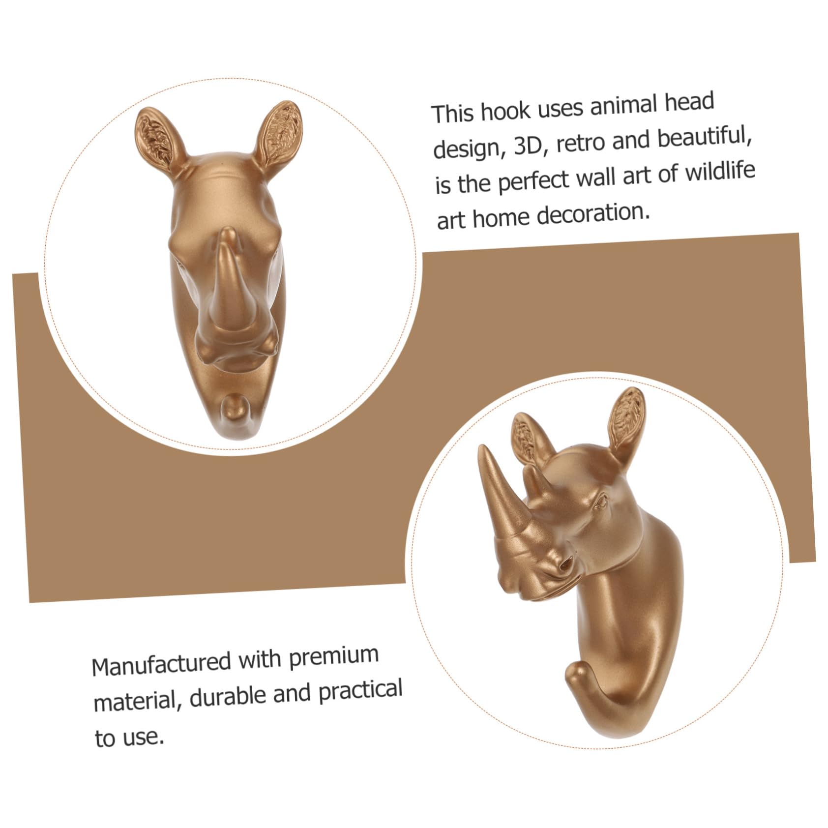 IMIKEYA 6piezas Ganchos De Pared Forma De Animales De Colgadores Para Ropa Decoración De Dormitorio y Ganchos Resistentes Para Llaves Bufandas