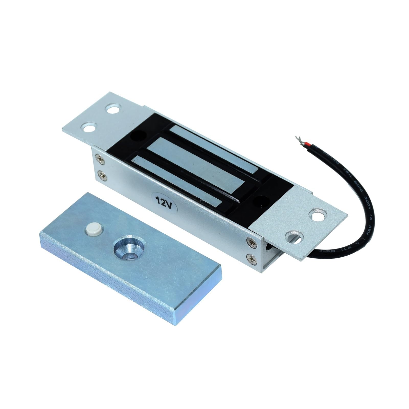 Cerradura magnética electromagnética de una Sola Puerta, instalación Oculta con Fuerza de retención de 60Kg/100Lbs(24V)
