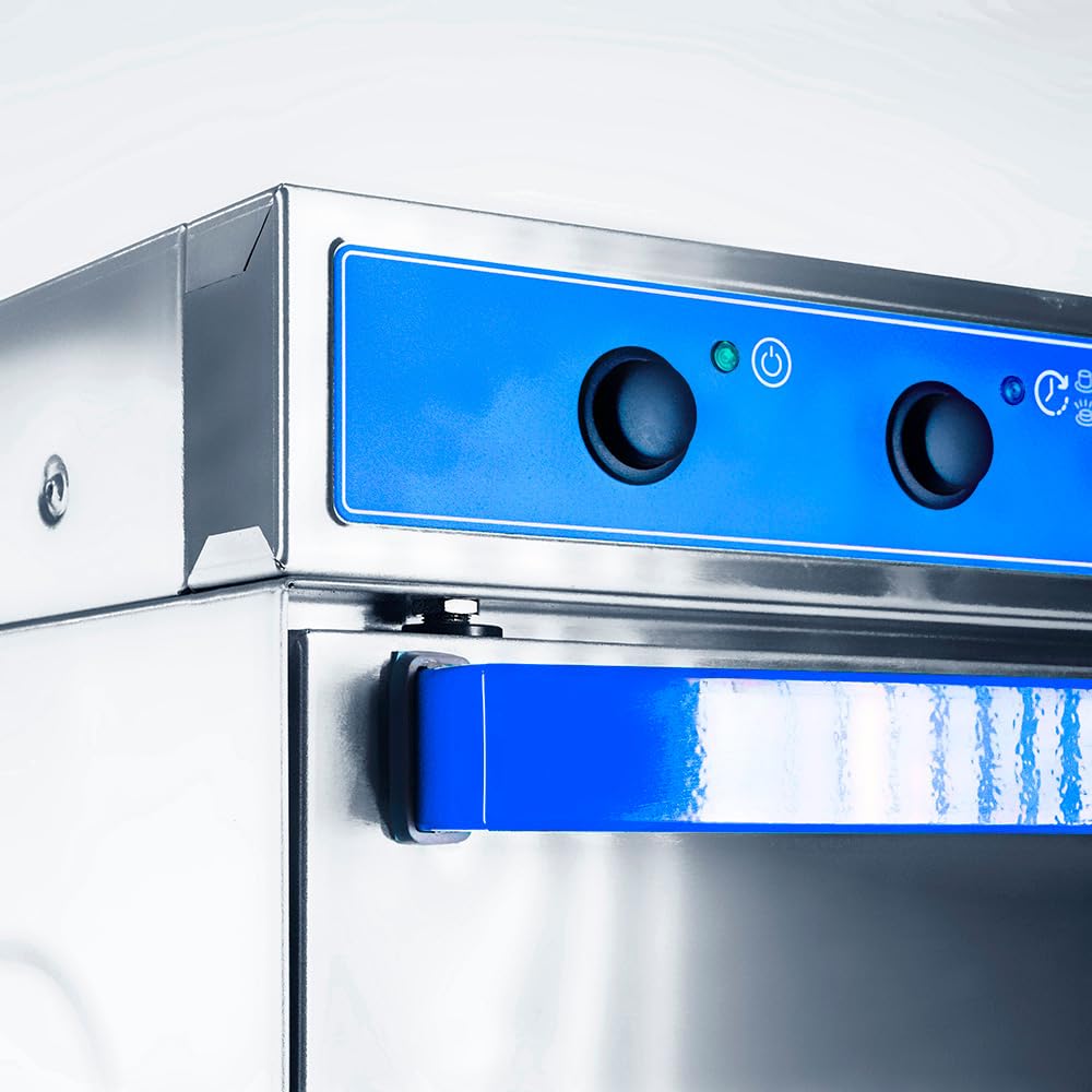 Cleiton® Lavavasos Industrial Hosteleria | 40x40 | 2 Programas de lavado | 2730W | Lavado en 2 minutos | 465x565x720 mm