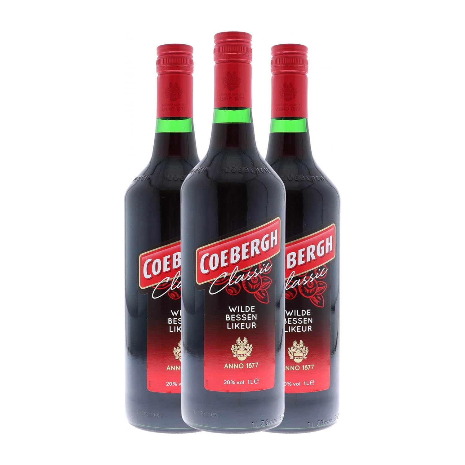 Licores Coebergh Botella Misil 1 L (Caja de 3 Botella Misil de 1 L)