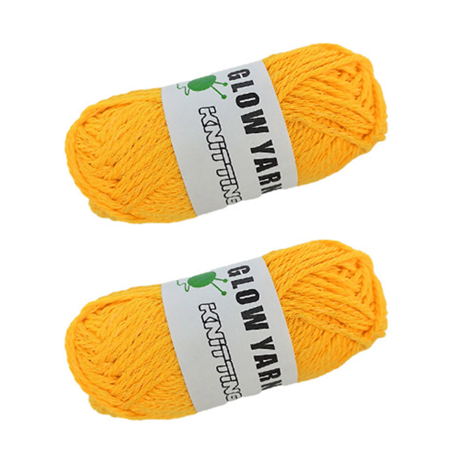 Tsophreniq 2 Rolls Glow Yarn Polyester Yarn 55 Yards Per Roll Crochet Soft for Crocheting Knitting Polyester for Crocheting Thick for Knitting for Crochet Thread