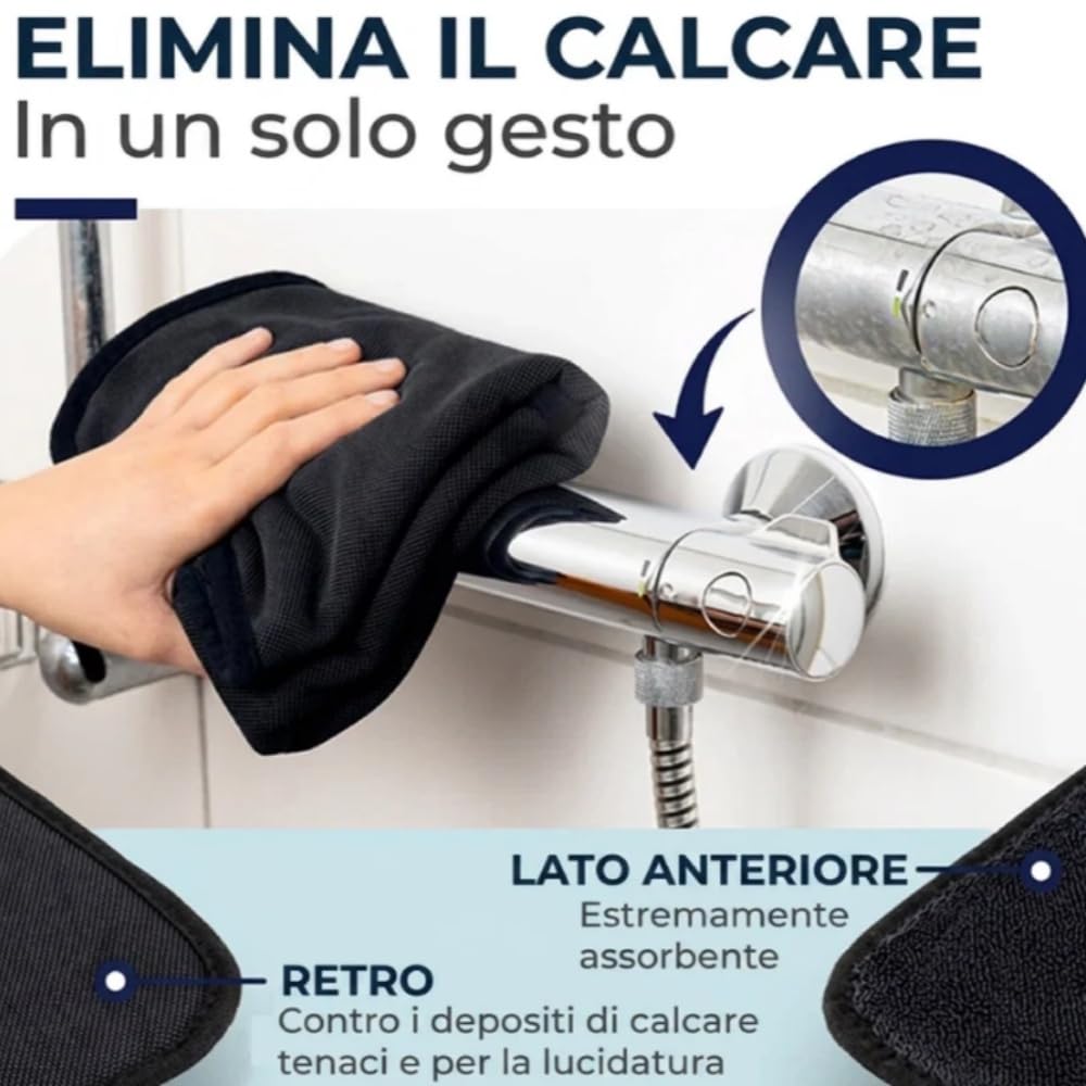 MEIION Panno Giovasa 40x40cm, eccellente capacità di assorbimento, per Auto, Vetri e Bagno