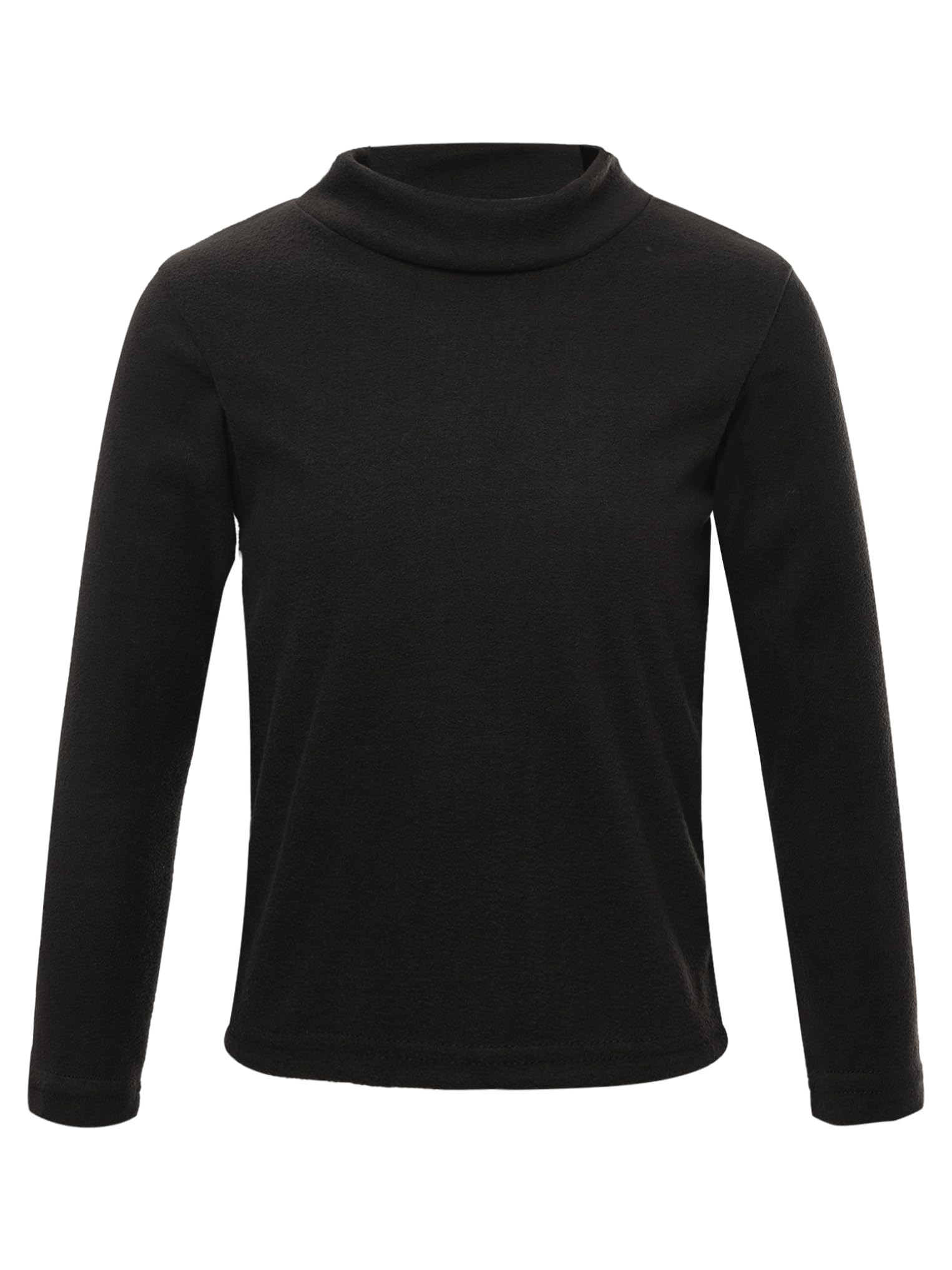Kaerm Lot de 3 Haut Thermique Col Roulé Garçon Fille Chemise de sous-vêtement Thermique Enfant à Manches Longues Sweat-Shirt Chaud Hiver 2-12 Ans