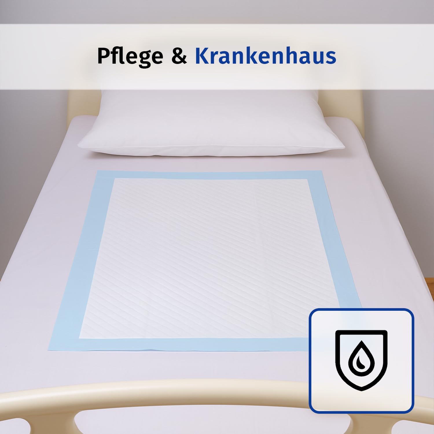 Sofex Inkontinenzunterlagen Einweg 60x90 cm – 100 Stück, 5-lagig – Krankenunterlagen 60x90, Inkontinenz Bettunterlage, Unterlagen Bett Inkontinenz, Wickelunterlage, Saugstark, und Rutschfest