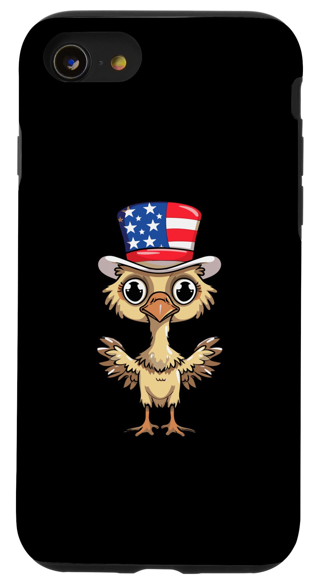 iPhone SE (2020) / 7 / 8 Cute Ostrich USA Flag
