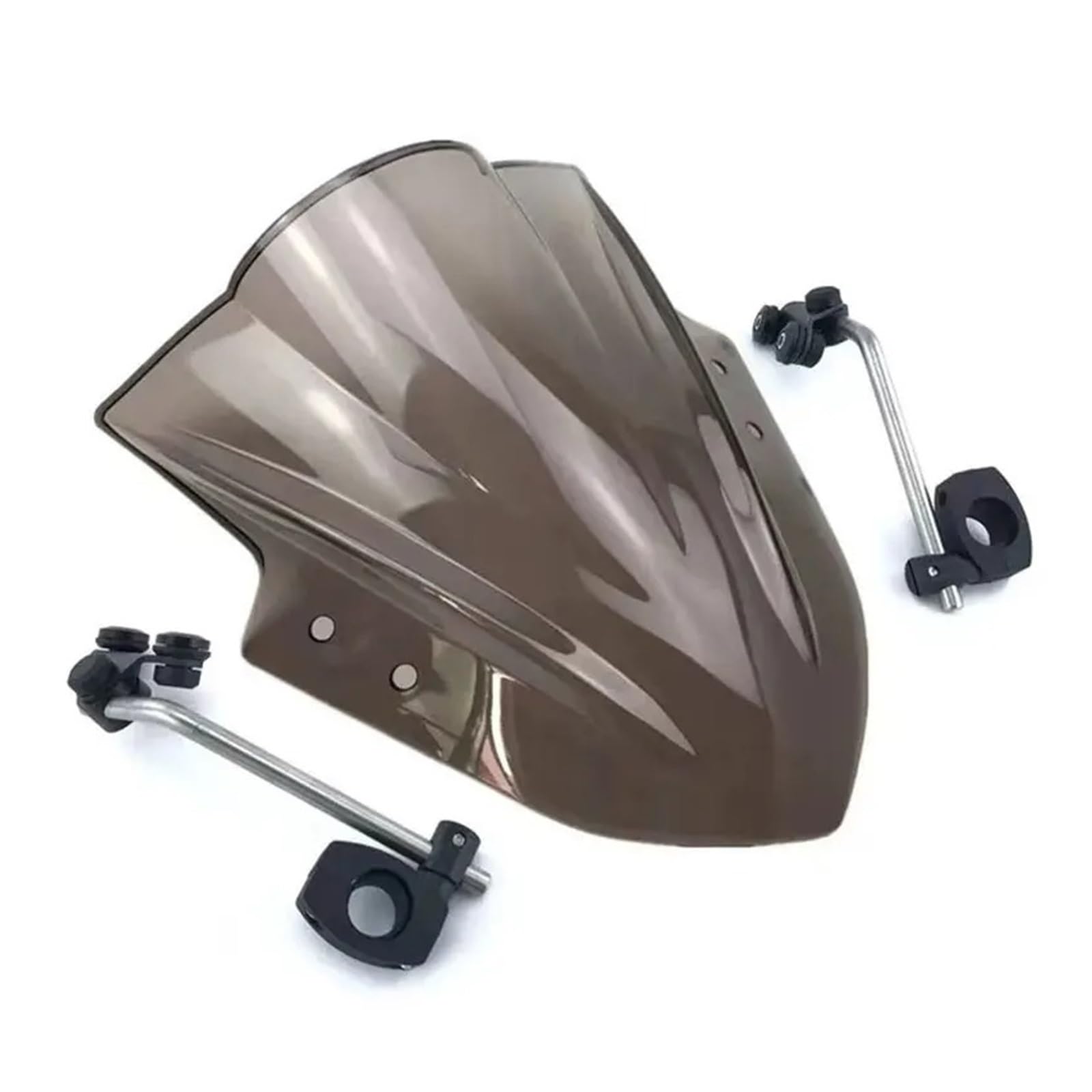 Paravento Universale Moto Per BAJAJ Pulsar NS200 RS200 Dominar 400 Staffa Regolabile 7/8 "22mm Manubrio Parabrezza Deflettori Parabrezza(Smoke)