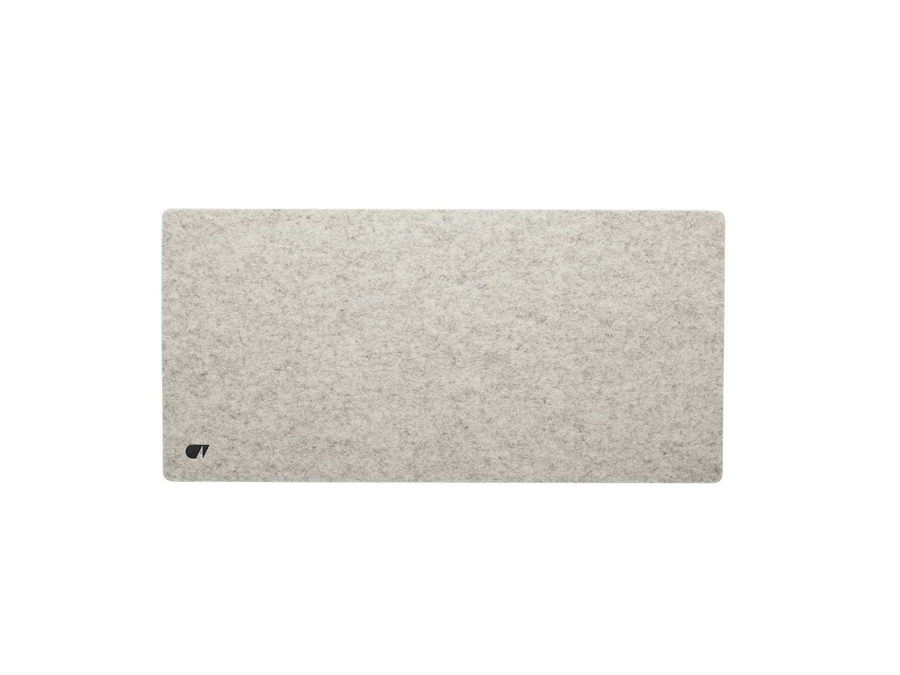Oakywood - Schreibtischunterlage Filz - Mauspad Groß - aus Merino Wolle & Kork - Stilvolles und bequemes Mousepad für Büro, Homeoffice - Steingrau 62x30cm (24.41x11,8 in)