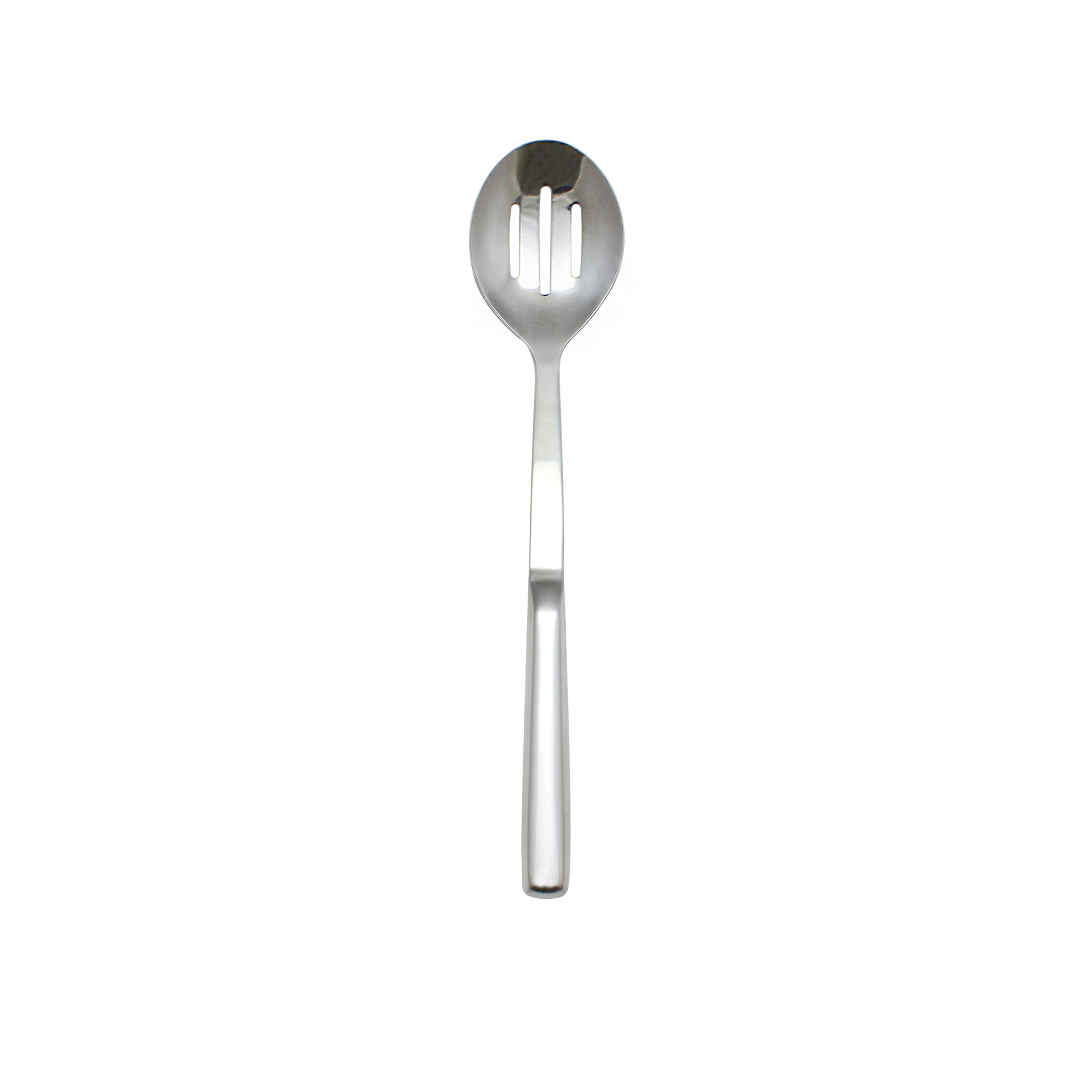 Stainless steel slotted serving spoon by Thunder Group – Medium, Stainless Steel, Metallic, Model SLBF002