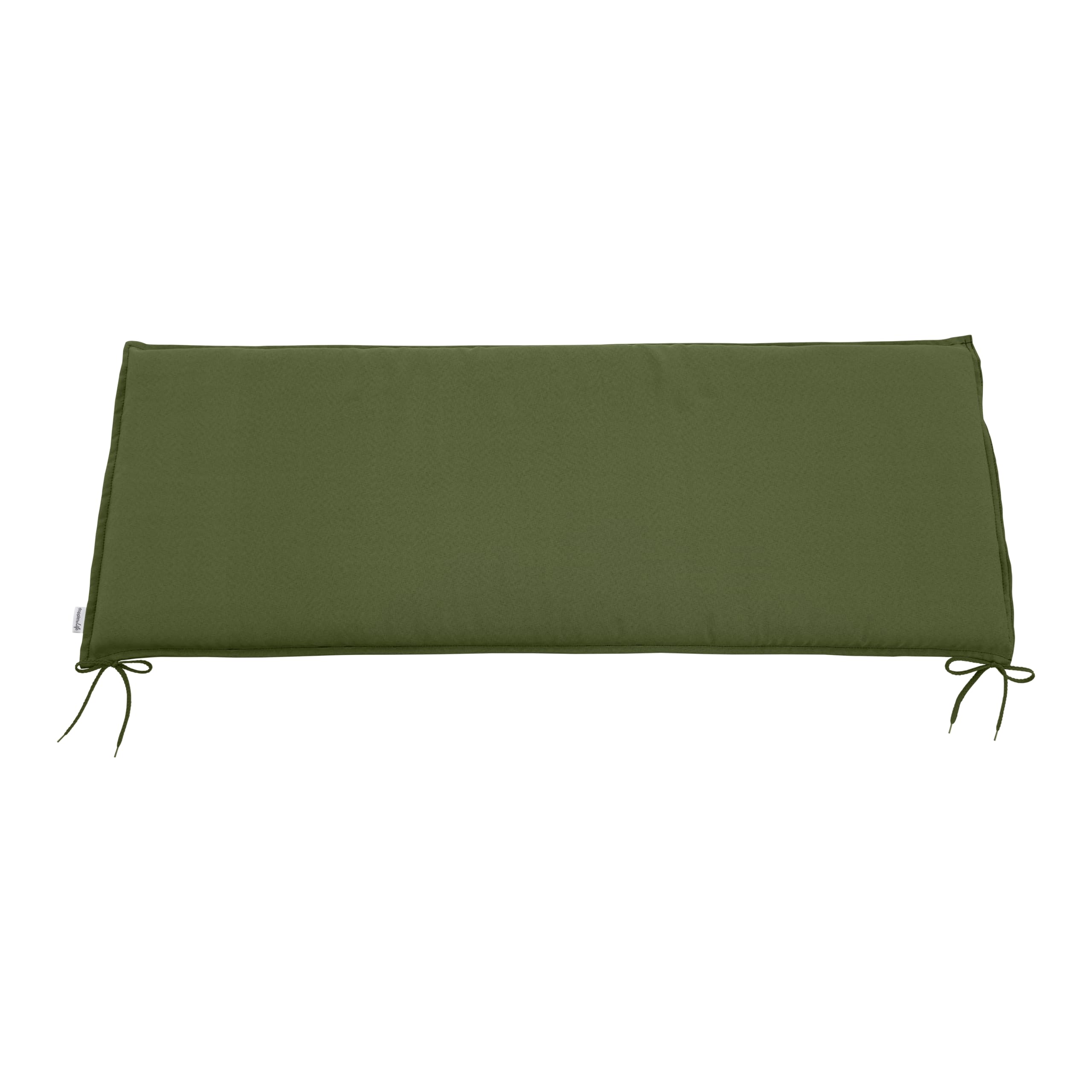 Doppler Bankauflage Life Grün I Sitz-Auflage 120x45x4cm für 2-er Bank I Polsterauflage aus Polyester I Sitzbankauflage weich & bequem I Sitzkissen zum Festbinden an Sitzbank