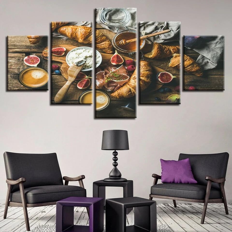 Tableaux decoratifs muraux salon et cuisine decoration murale 5 pieces