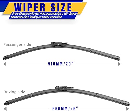 Vista 61 de 3 limpiaparabrisas de repuesto para Toyota Sierra 2011-2020, repuesto de equipo original, 28 pulgadas, 20 pulgadas, 16 pulgadas (juego de 3) gancho