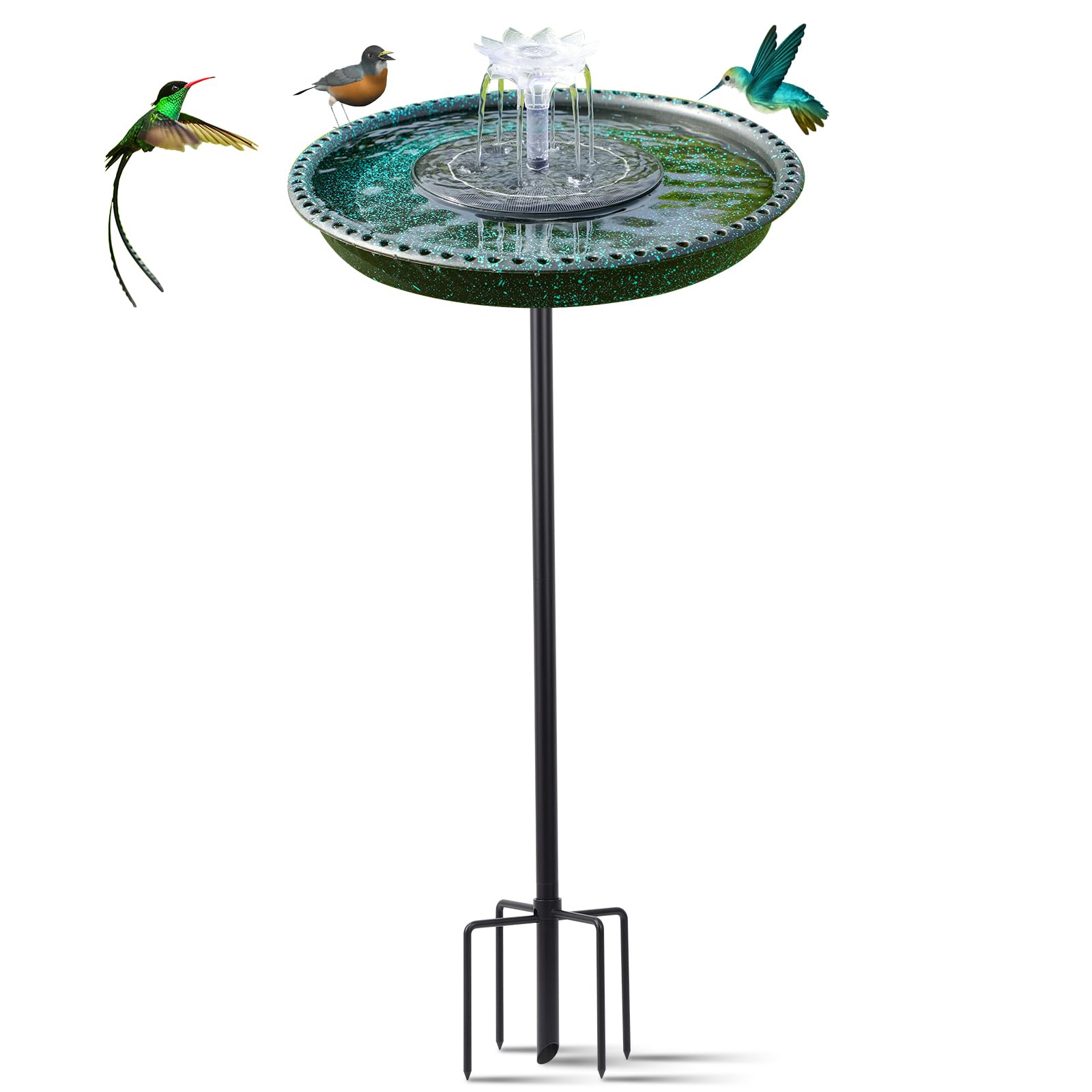 Yiabivo Solar Powered Bird Bath