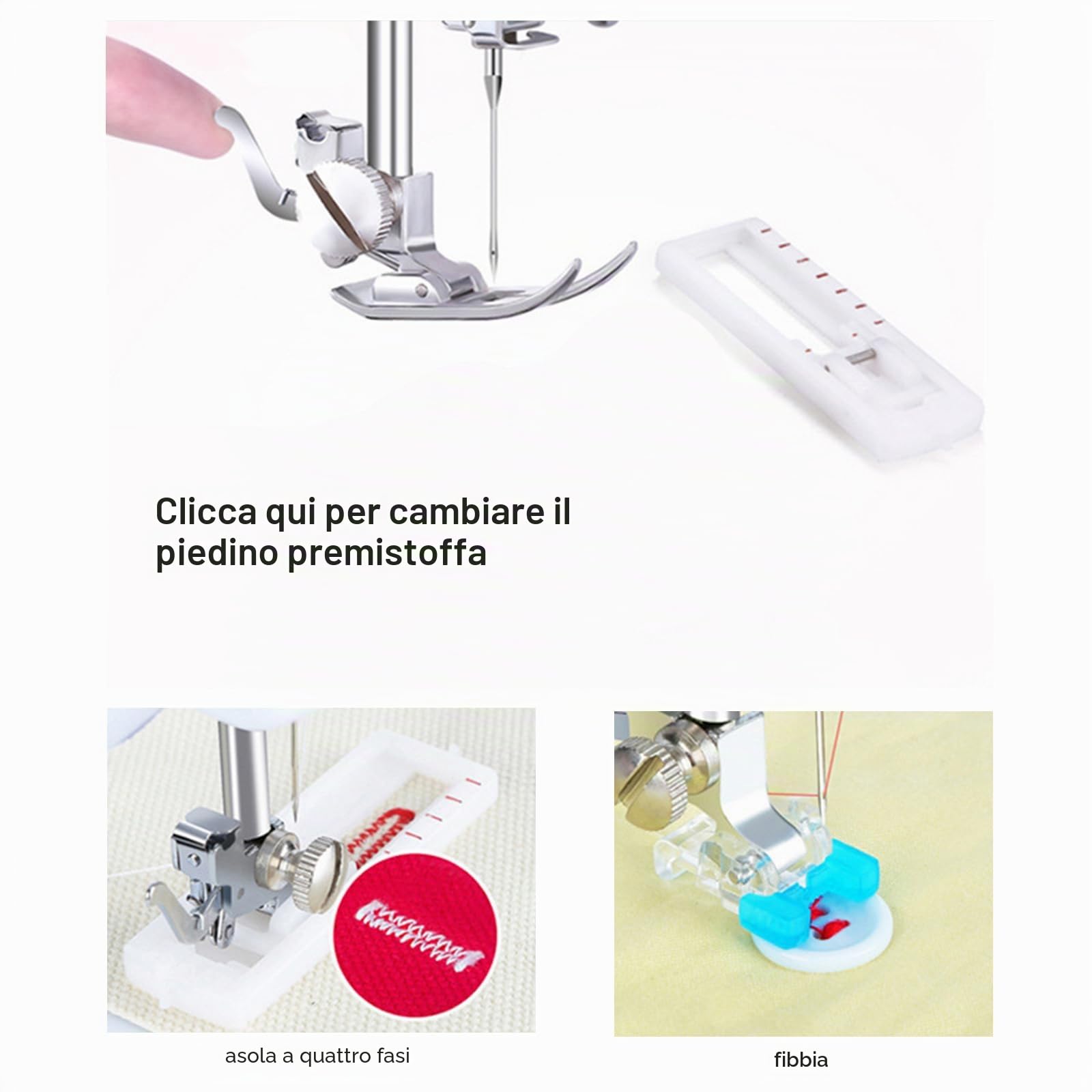 ZPSHYD Macchina da cucire multifunzione a 12 punti, doppia linea, domestica, overlock a due velocità, per bambini e principianti, rosa