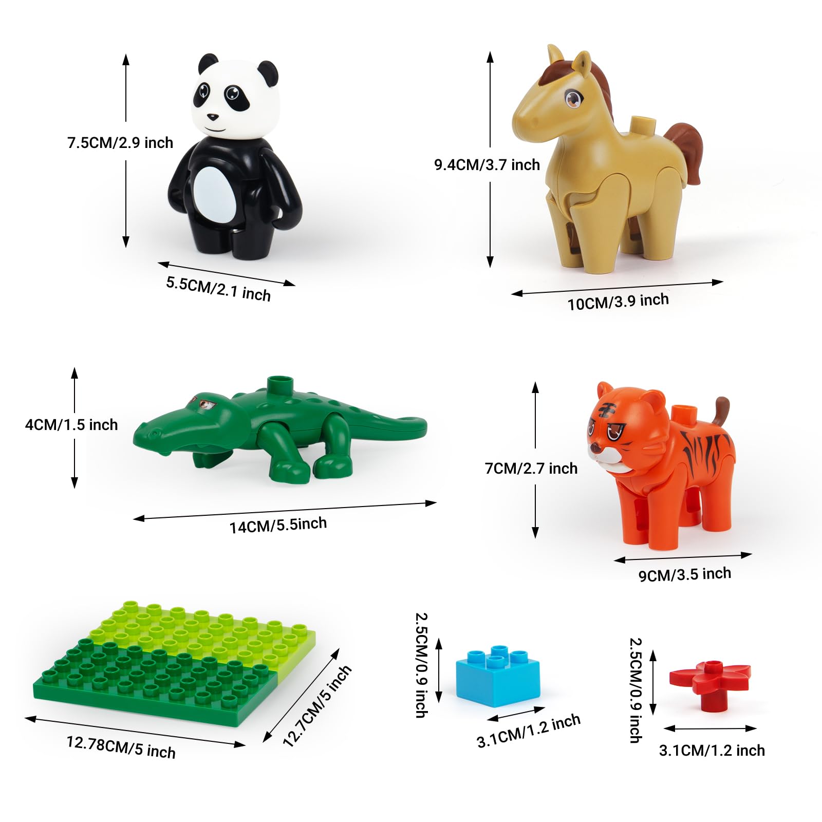 Amazon.co.jp: 大きい動物ブロックセット -対応 2歳から5歳の