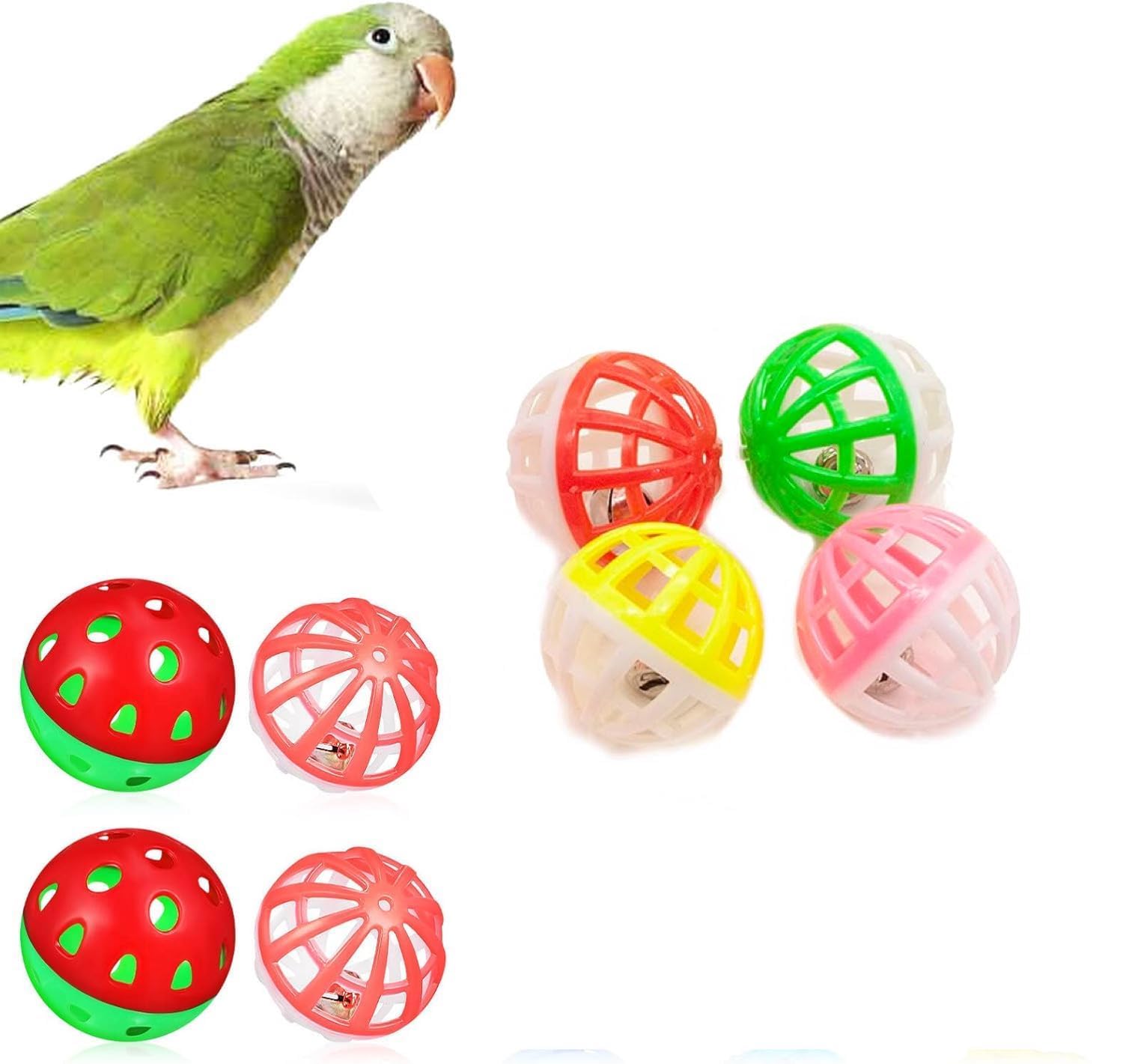 The Pets Company Chirpy Bird Bell Ball Toys | Hanging Cage Toys | Suitable for Small Parakeets, Cockatiels, Sun Conures, Finches, Budgies, Macaws, Parrots, Love Birds Pack of 6 (B0D1N71PYL) Amazon Price History, Amazon Price Tracker