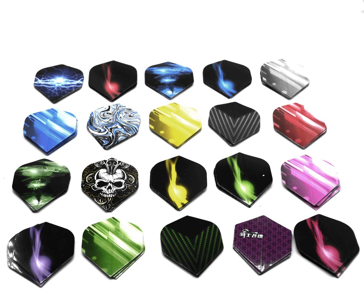 Lot De 60 Ailettes De Fléchettes Haosell - Multicolor Fin Pour Fléchettes Souples Et Acier - 20 Modèles Différents