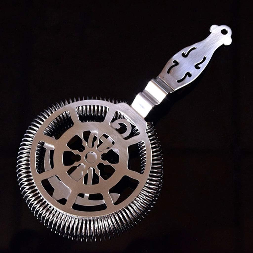 Hawthorn Strainer Cocktail Strainer Stainless Steel Bar Strainer Professional Bar Tools (Size : Style 4)