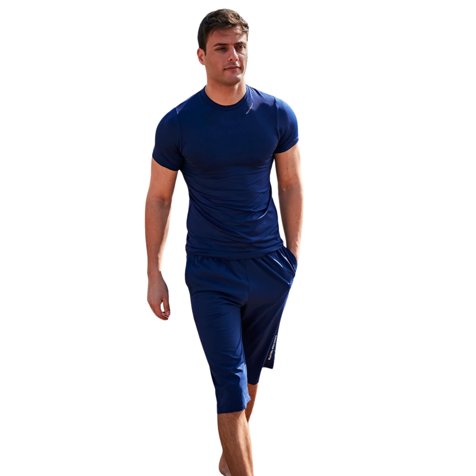 MARINA SWIMWEAR Costume da bagno islamico da uomo con vestibilità lunga | costumi da bagno lunghi al ginocchio modesti | comodi per lo sport, la vita quotidiana, la piscina e la spiaggia | costumi da