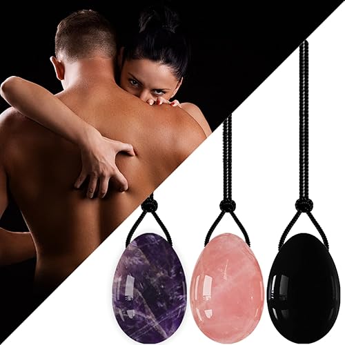 Miniatura 2 de SYXMEE Bolas de Kegel perforadas de 1575 x 0984in 16 tipos de huevos de jade natural bola de masaje de cristal huevos de Kegel Ejercicio de Huevos