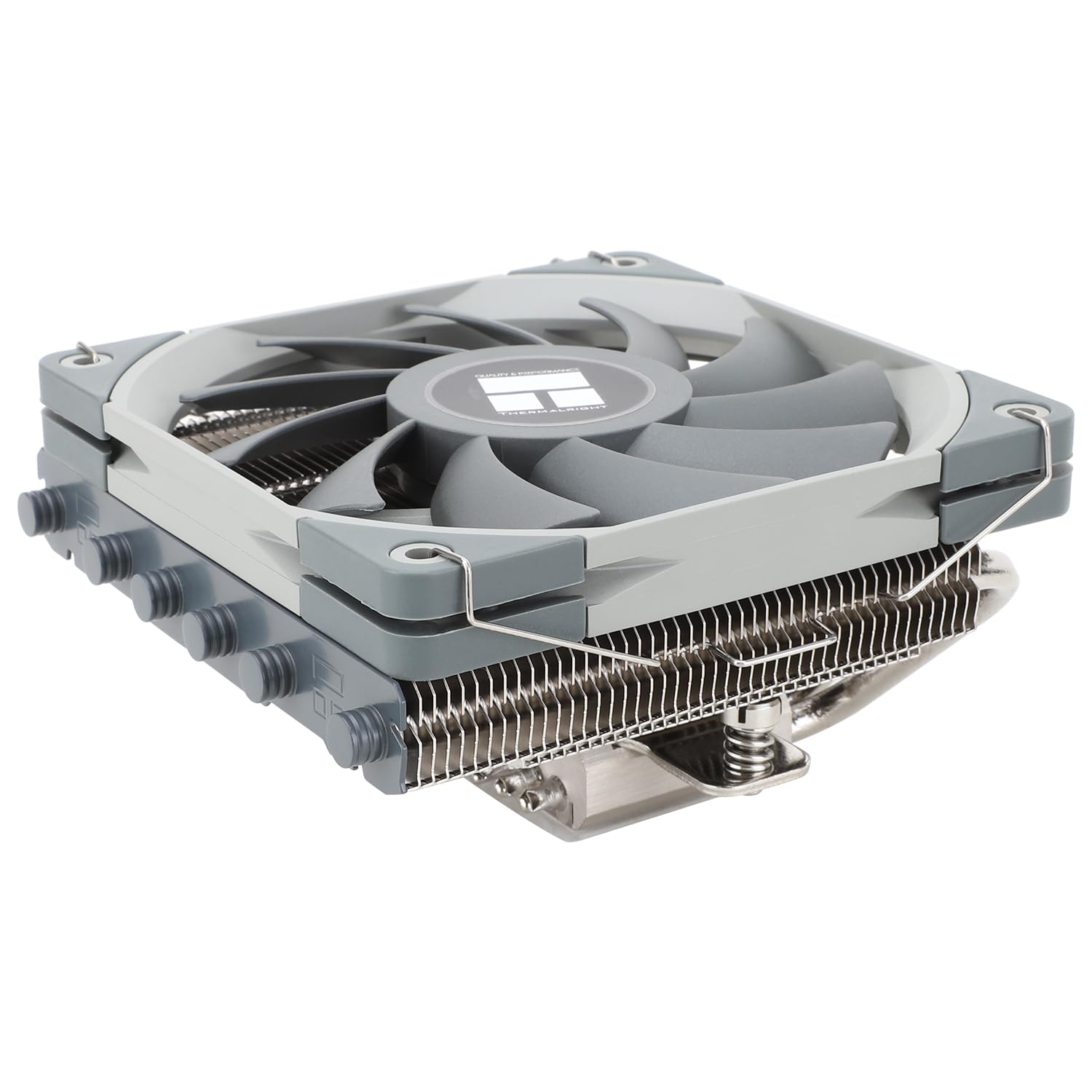 TR - AXP120-X67 Refroidisseur d'air pour processeur à profil bas avec ventilateur PWM TL-C12015 de 120 mm, 6 caloducs, hauteur de 67 mm, pour AMD AM4 AM5/Intel LGA 1700/1150/1151/1155/1200/2011/2066