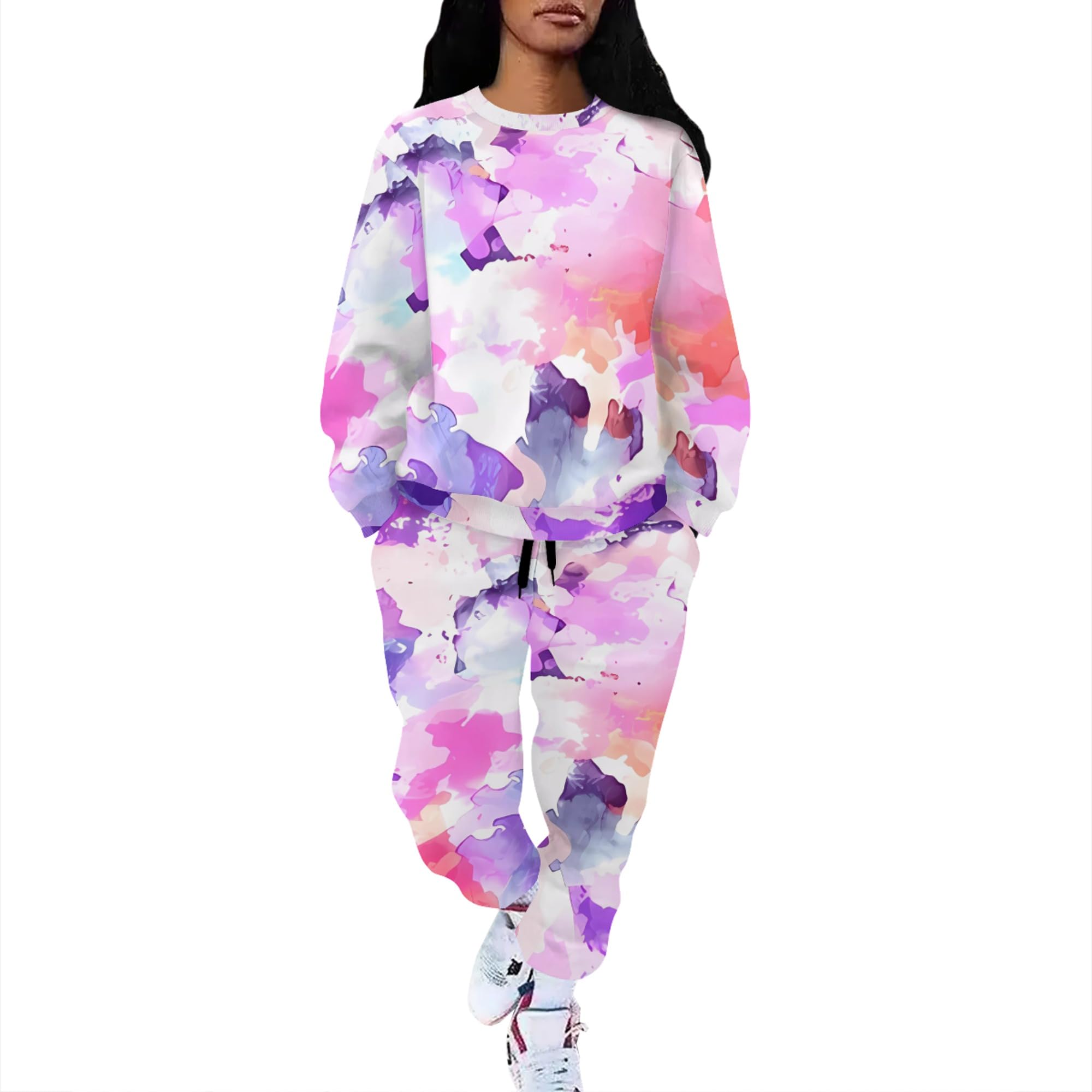 Womens Athletic Clothing Sets Lounge Sets for Women 2 Piece Sweatsuits for Women Two Piece Jogger Sets for