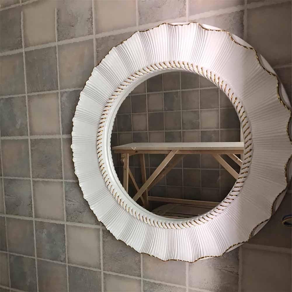 バロックスタイル 壁掛け鏡 中型 シルバー Amazon｜鏡 ヴィンテージ