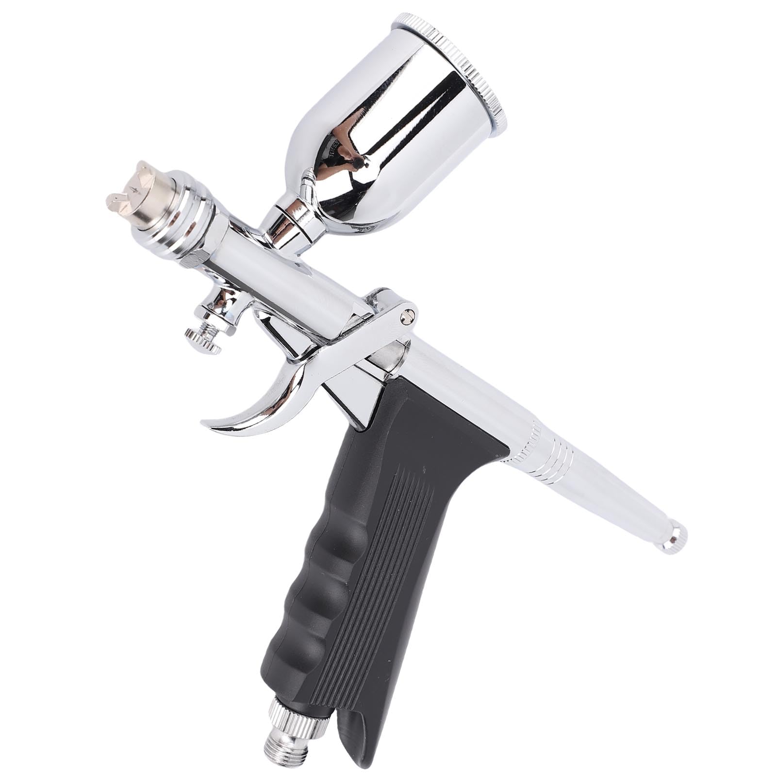 Airbrush-Set mit Doppelter Schwerkraftzufuhr und 0,3-mm-Düse Zum Malen von Künstlerbedarf, Flexibel und Einfach zu Bedienen, für Künstler und Anfänger, Aluminium und Kupfer