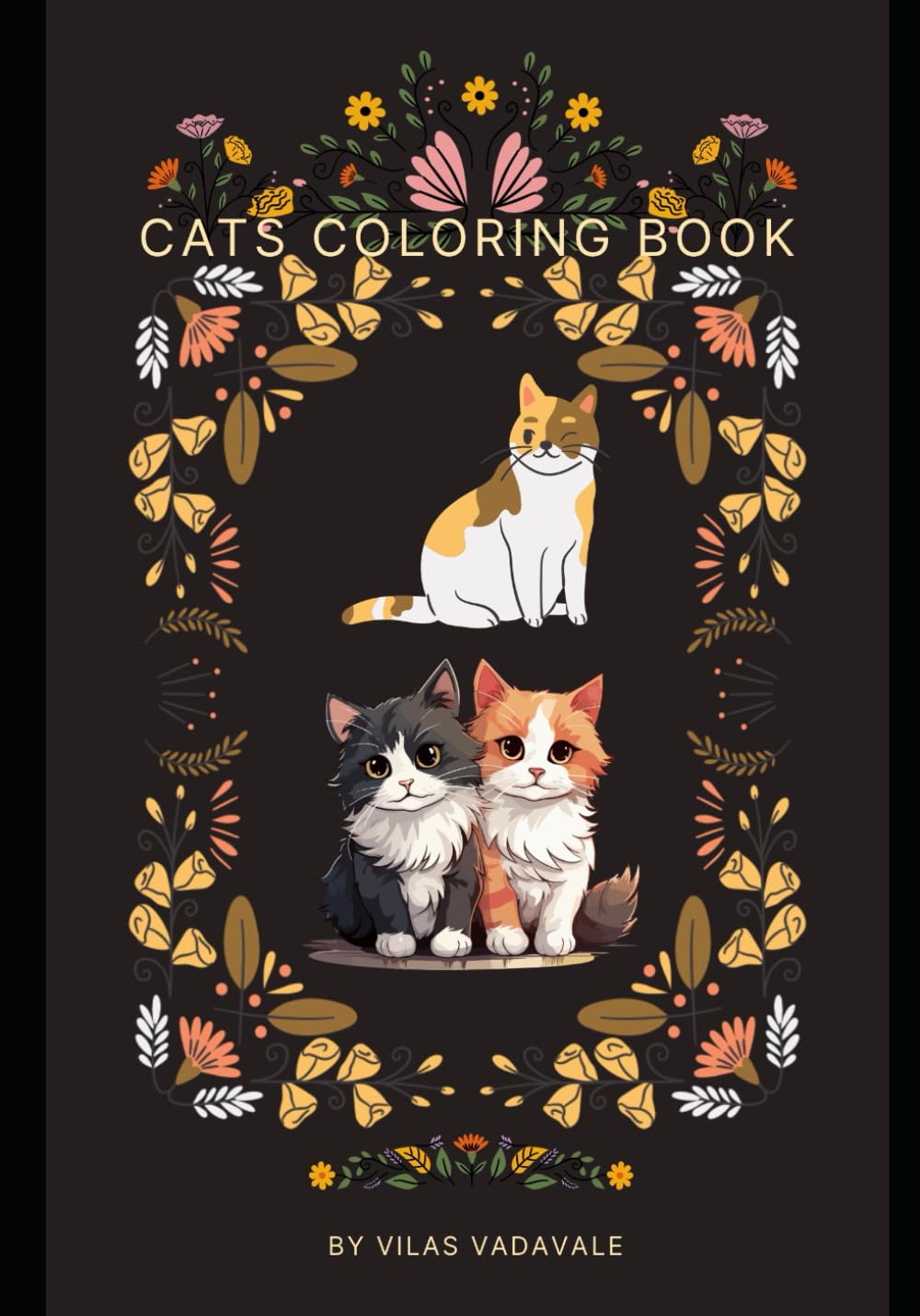 Purr-fectly Relaxing: Cat Coloring Adventures: A Whisker-Twitching Journey Through Feline Fantasies