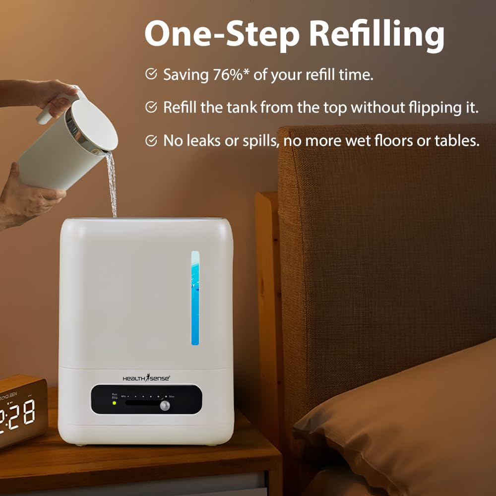 HealthSense Ultrasonic Humidifier - Cold & Cough Relief -2