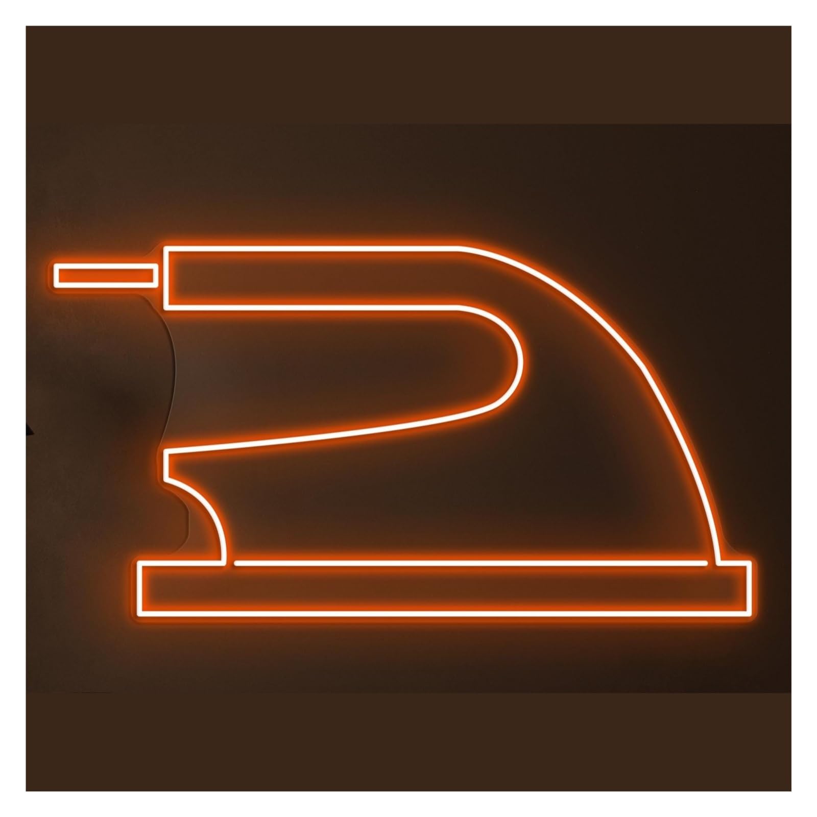 RONGCH Hanging Art Signs Iron Neon Sign LED Light Electric Press Wall Art Laundry Electronics Dry Clean Decor Storefront Window Display Business Entrance 48cm(Style D)