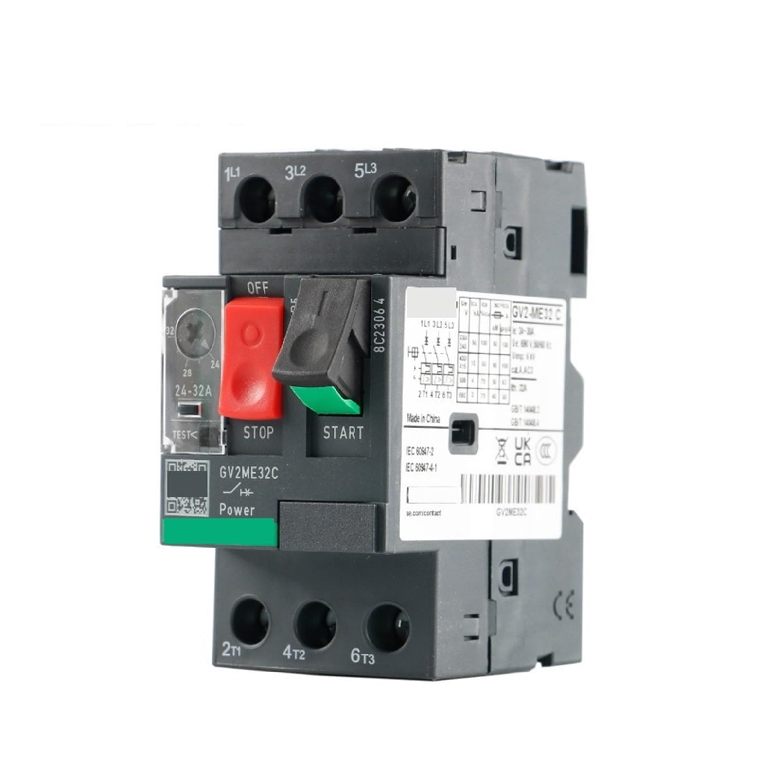 Disjoncteur GV2ME/PM declencheur magneto thermique reglable 01C a 32C