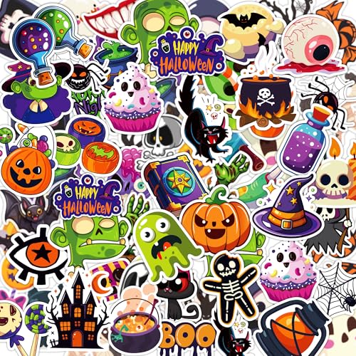 Halloween Party Favors - 100 PCS Pumpkin Bat Spider Stickers,Kids Halloween Games Treats Crafts Gifts Party Supplies Decorations