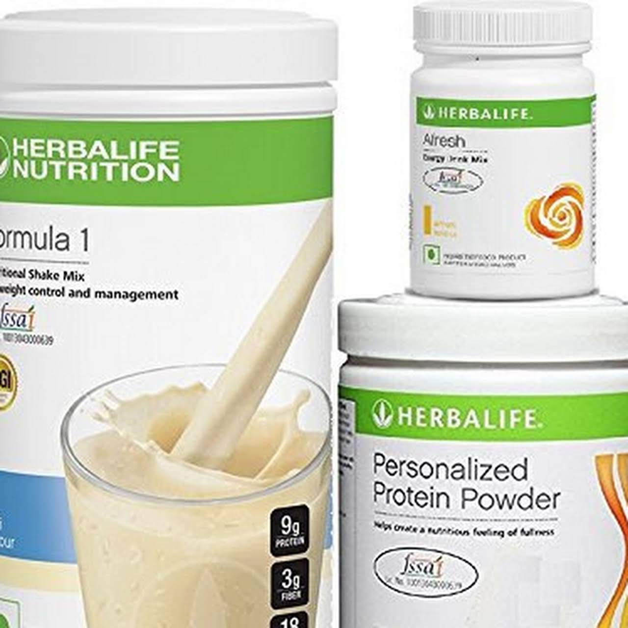 Herbalife Nutrition Formula Shake Kulfi 50 g with Personalized Protein Powder 200g, Afresh Lemon,50g