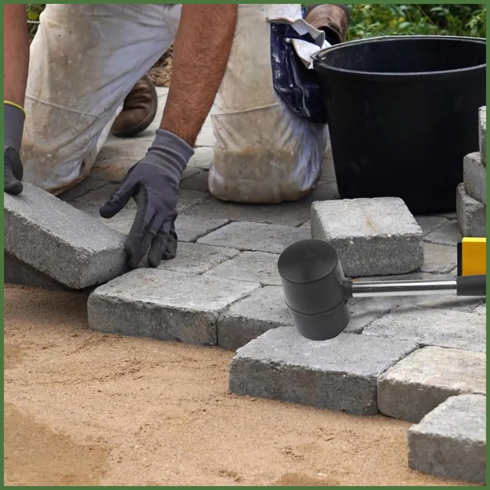 Martello in Gomma 300g, Martello da Campeggio, Accessori da Campeggio, Tenda e Outdoor, impugnatura Stabile e Antiscivolo, Martello Morbido per Artigianato e fai da te