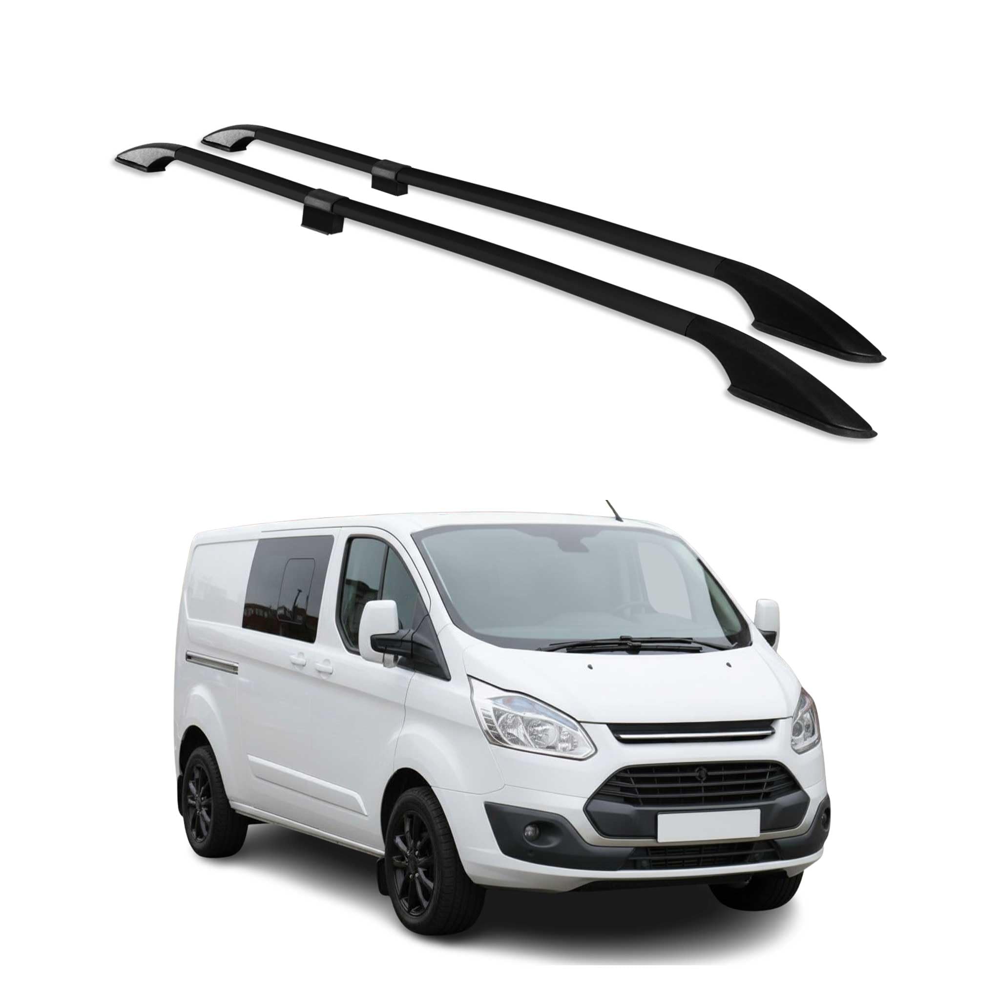 Barres de toit longitudinales Ford Transit Custom 2013-2023 noir - 8