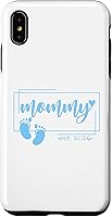 Vista 11 de Mommy Est 2026 Pregnancy Announcement Baby Boy Reveal Case for iPhone 17