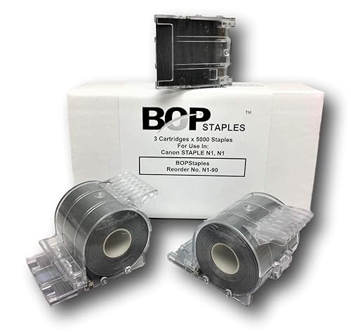 Brand compatible con grapas Canon Staple N1, N1, repuestos de cartuchos de grapas (3 cartuchos x 5000)