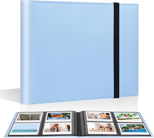 Álbum de fotos de 160 bolsillos para Fujifilm Instax Wide 300, Polaroid 600 i-Type 3.5 x 4.5 pulgadas, compatible con cámara instantánea Polaroid