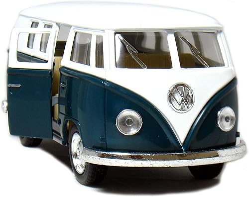 1962 VW Classic Bus escala 132 de 5 pulgadas verde acción Pull Back n Go