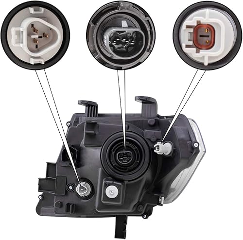 Miniatura 4 de Brock Faro delantero combinado de pasajeros de repuesto compatible con camioneta Frontier 09-19 26010Z40B