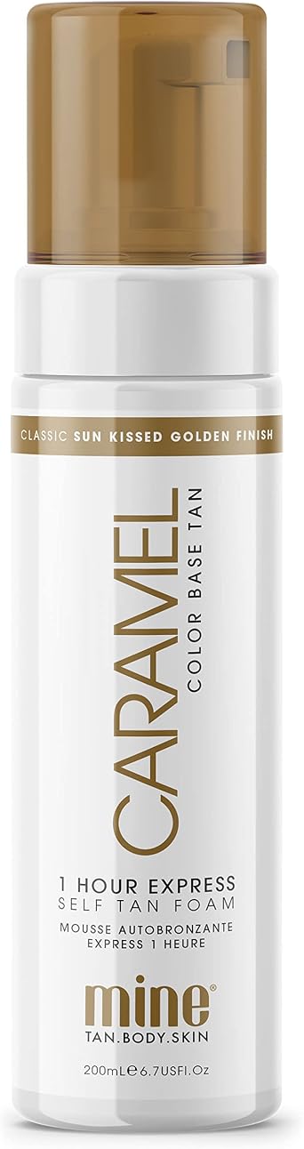 MineTan Dark Fake Tan - Fast, Sunless Tanner Mousse, No Smell, Vegan, Cruelty & Paraben Free - for Body & Face - 200ml