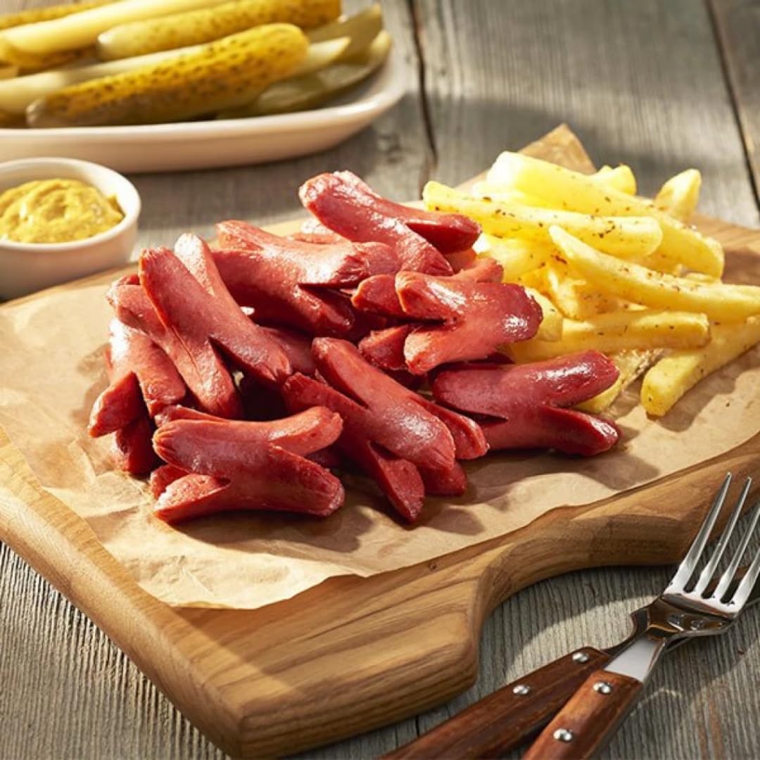 Egetürk Lot de 4 saucisses de bœuf perlées en protéines de lait 400 g avec pufai