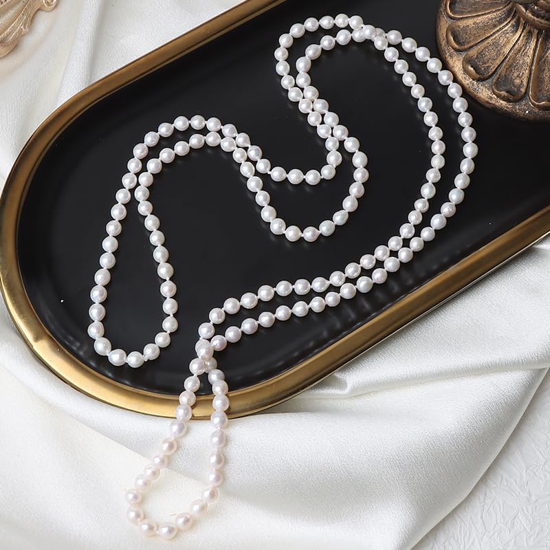 Joya de Perlas para Mujer - Collar Minimalista con Perlas Naturales, Accesorio Versátil para el Trabajo, Cenas o Ocasiones Formales