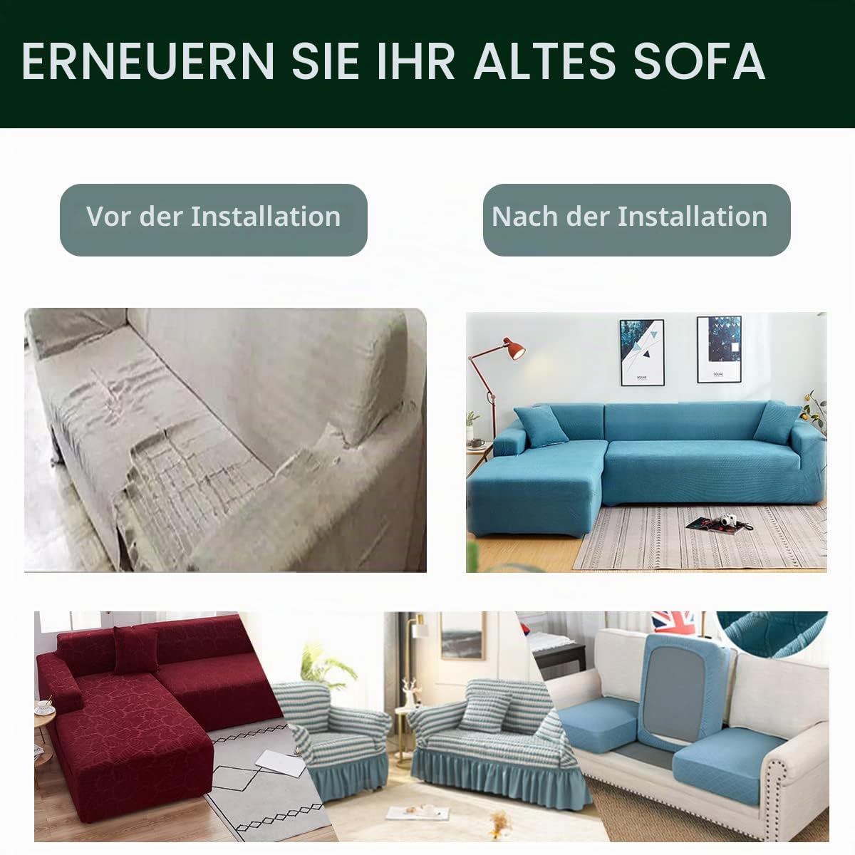 Dicke Couchbezüge für 1, 2, 3, 4-Sitzer, Sektionalsofa, Couchbezüge, L-Form, Stretch-Schonbezug für Wohnzimmer, Hunde, Haustiere, waschbar, langlebiger Möbelschutz, Polarfleece, weinrot (3 Sitze)