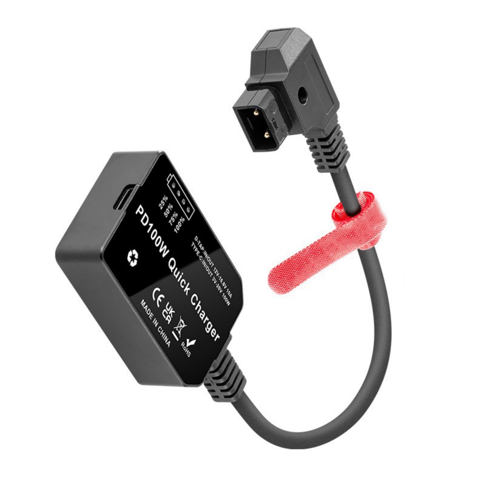 ZIDDAR V Mount Battery Charging Cable PD100W Fast Charging D-TAP To USB C  Adapter Efficient Power Supply For Various Devices : Amazon.co.uk: ... V Mount Battery Charger Cable PD100W Fast Charging D-TAP to USB C