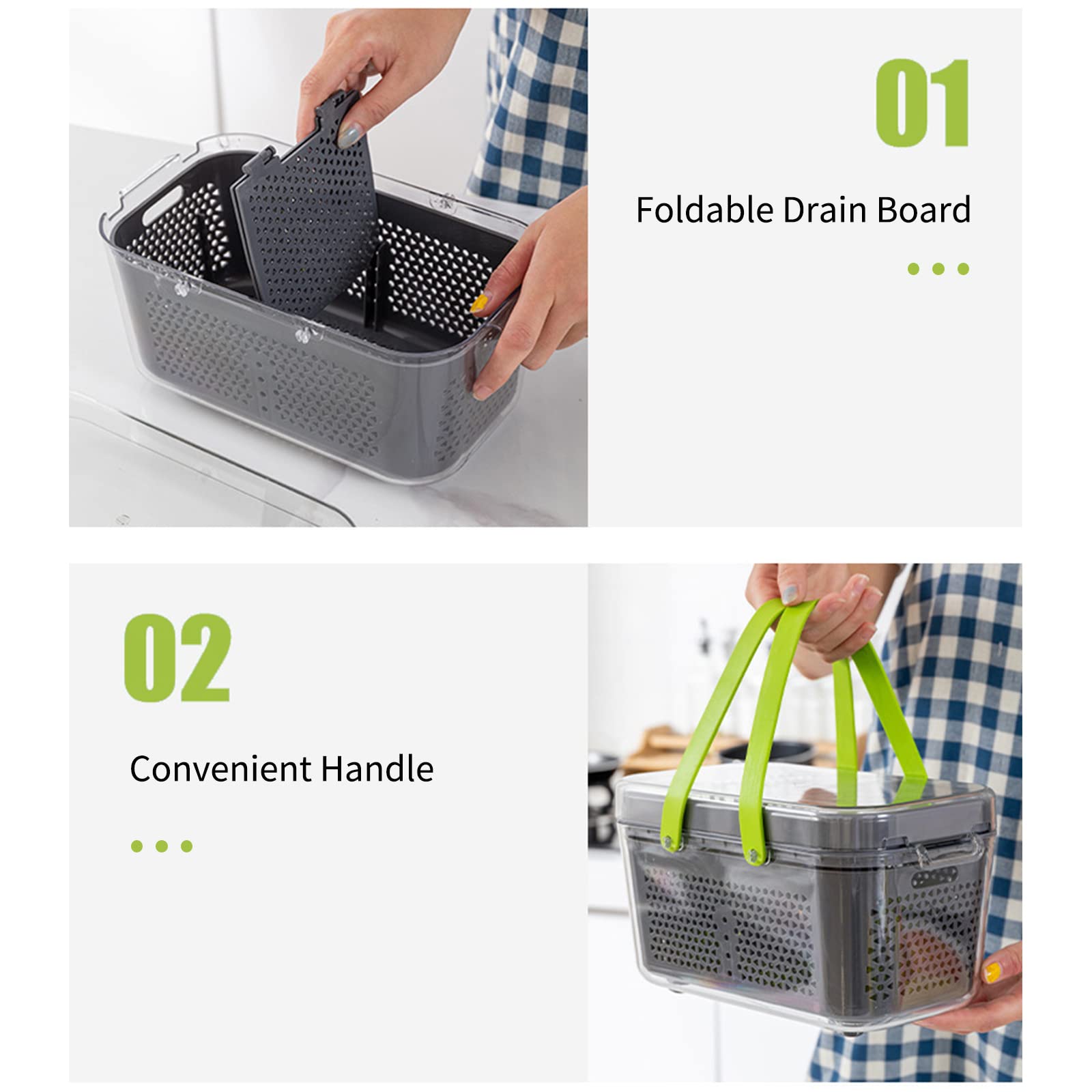 Mandolina per Verdure Manuale,22 in 1 Tagliaverdure Multifunzione,Affetta Verdure Manuale Professionale,con 8 Lame Regolabili per Affettare